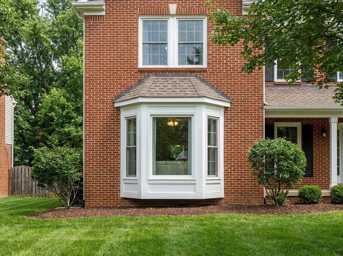 Bay window installation on a St. Louis home by Perfect Pitch Roofing & Exteriors Eureka MO