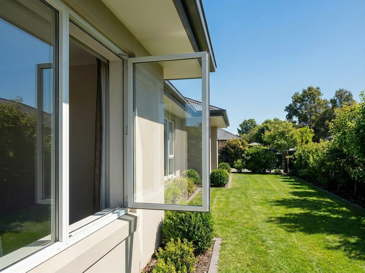 Casement window installation on a Missouri home by Perfect Pitch Roofing & Exteriors