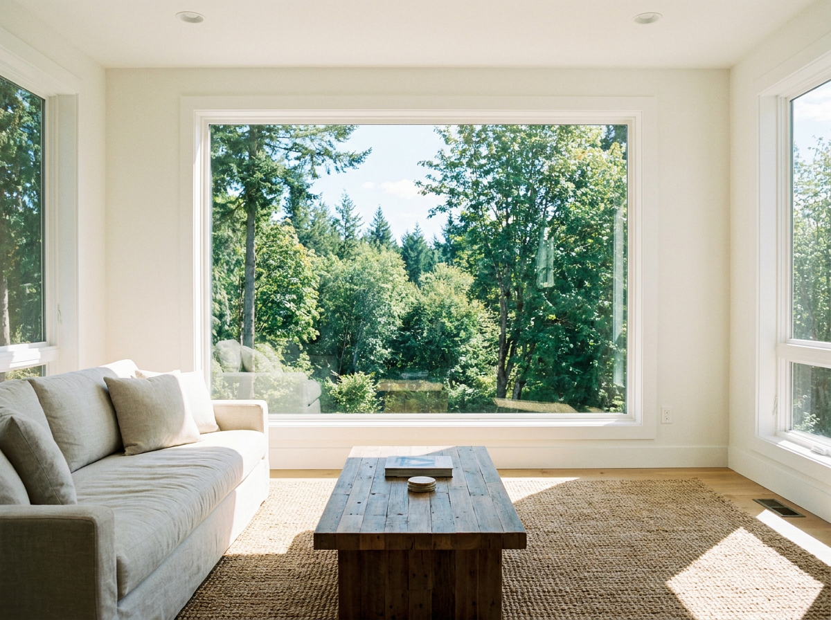 Picture window installed by Perfect Pitch Roofing & Exteriors in the greater St. Louis area