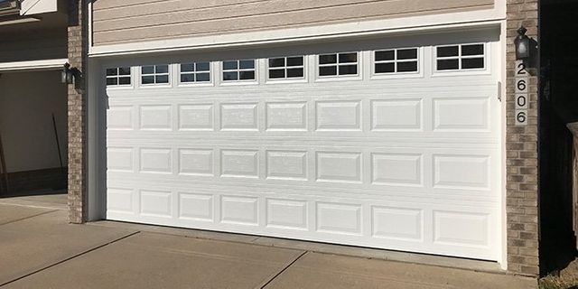 White Garage Door — Omaha, NE — Spring Kings