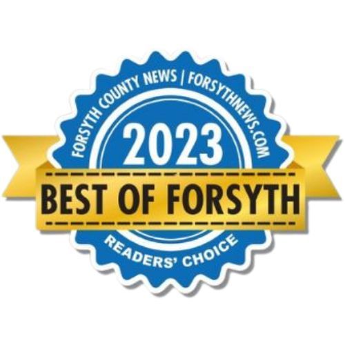A sticker that says best of forsyth on it