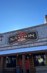 The outside of the Gold Pan Saloon bar in Custer SD.