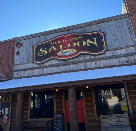 The Outside of the Gold Pan Saloon bar in Custer SD.