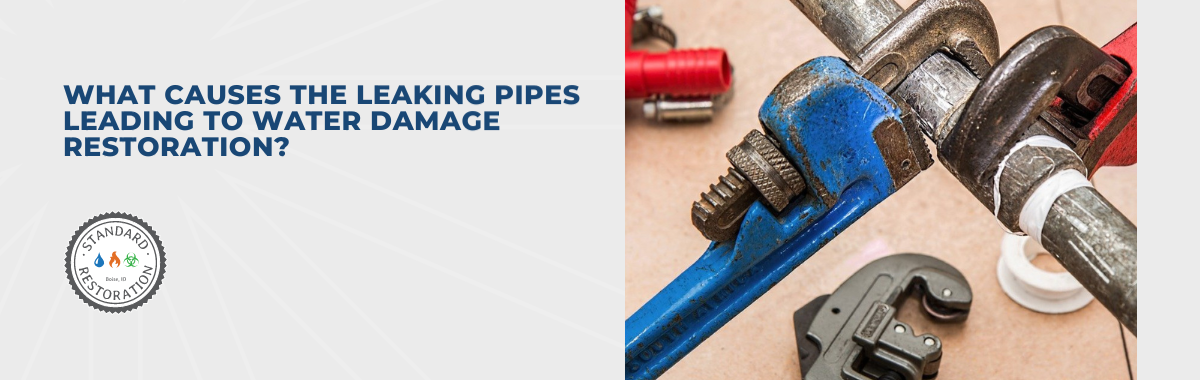 What Causes the Leaking Pipes Leading to Water Damage Restoration?