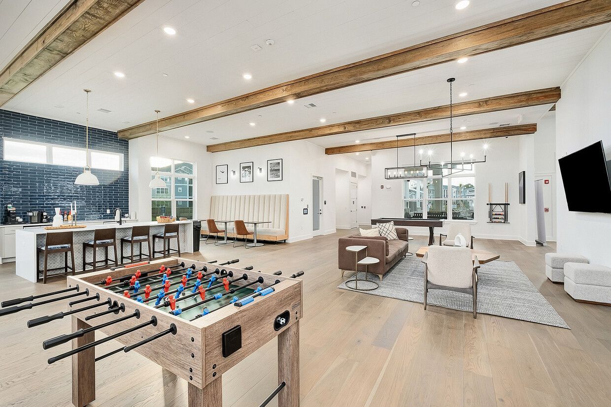 a clubhouse interior room.
