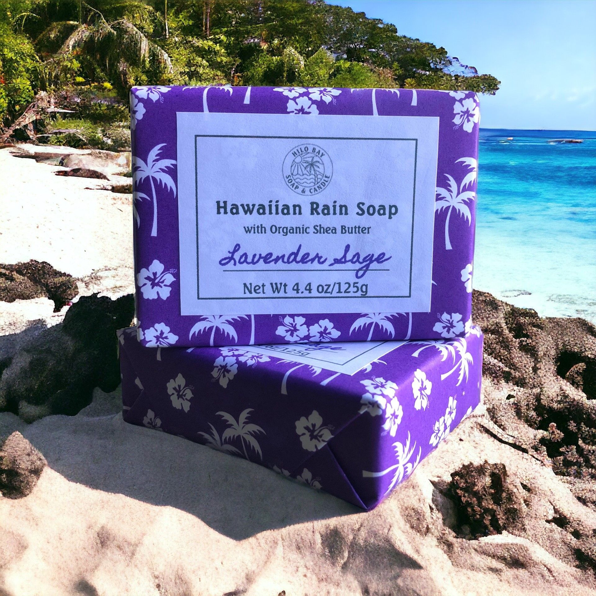 4.4 oz size Lavender Sage soap bar