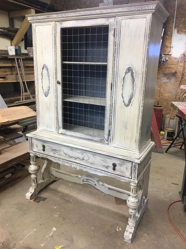 twister cabinet with barn tin back