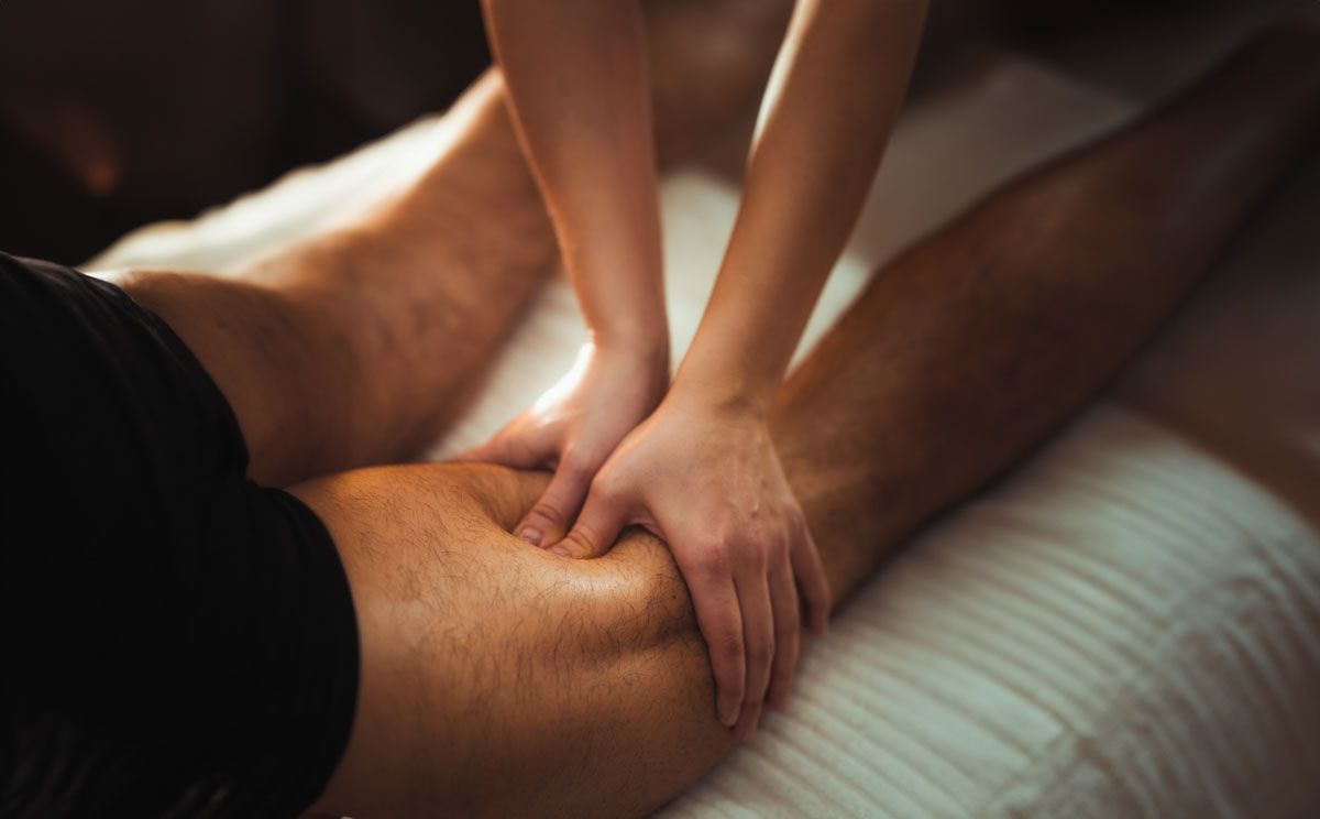 A woman is getting a massage.