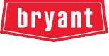 Bryant logo in red and white. White text 