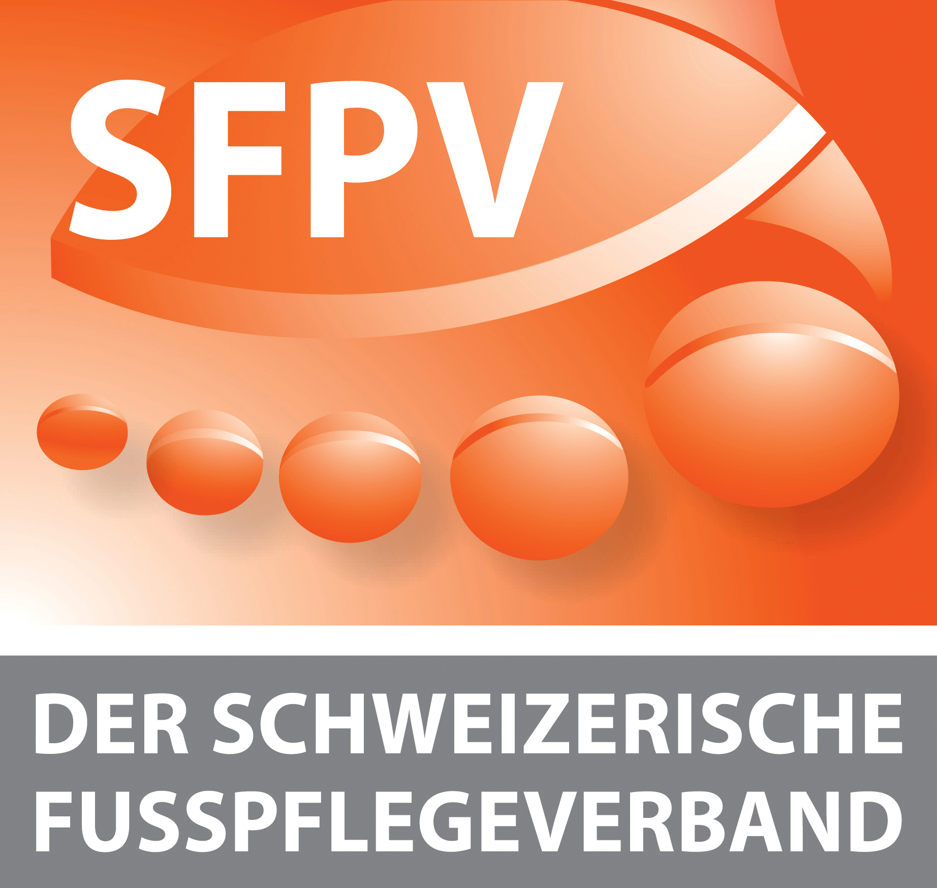 The logo for sfpv der schweizerische fusspflegeverband