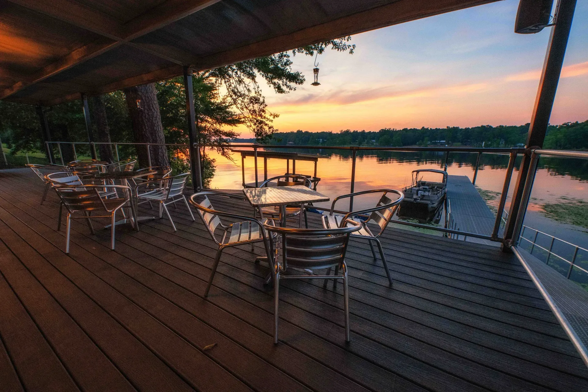 Sunset from patio at LTD Marina