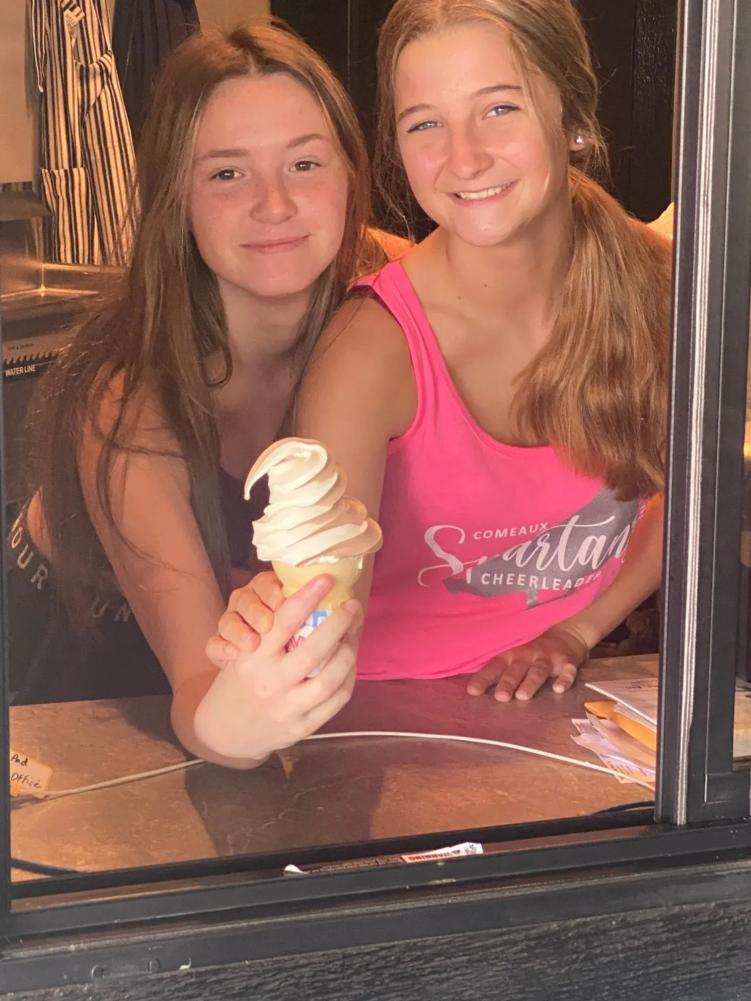 Girls serving Ice Cream at LTD Marina