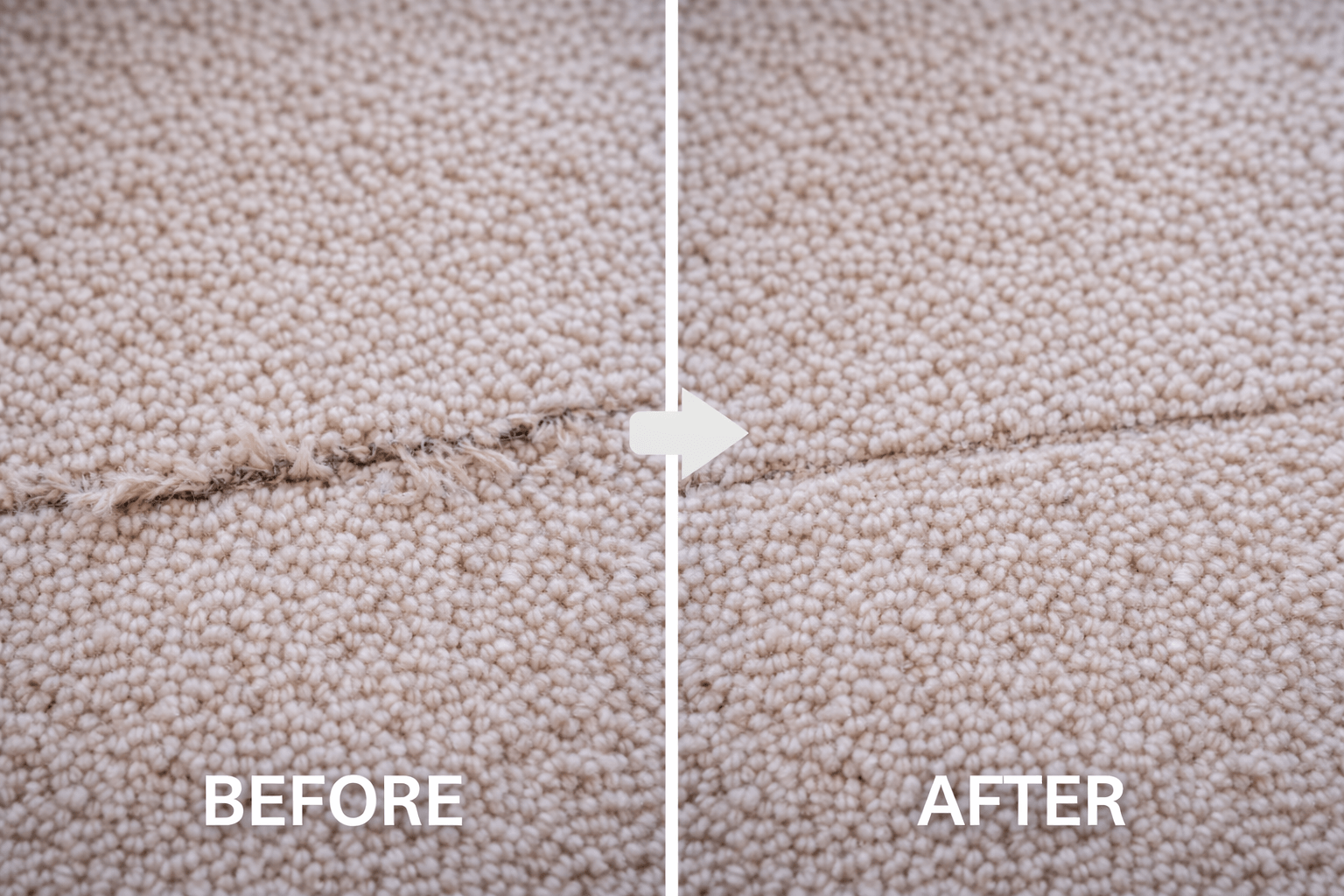 carpet stain removal before and after photo