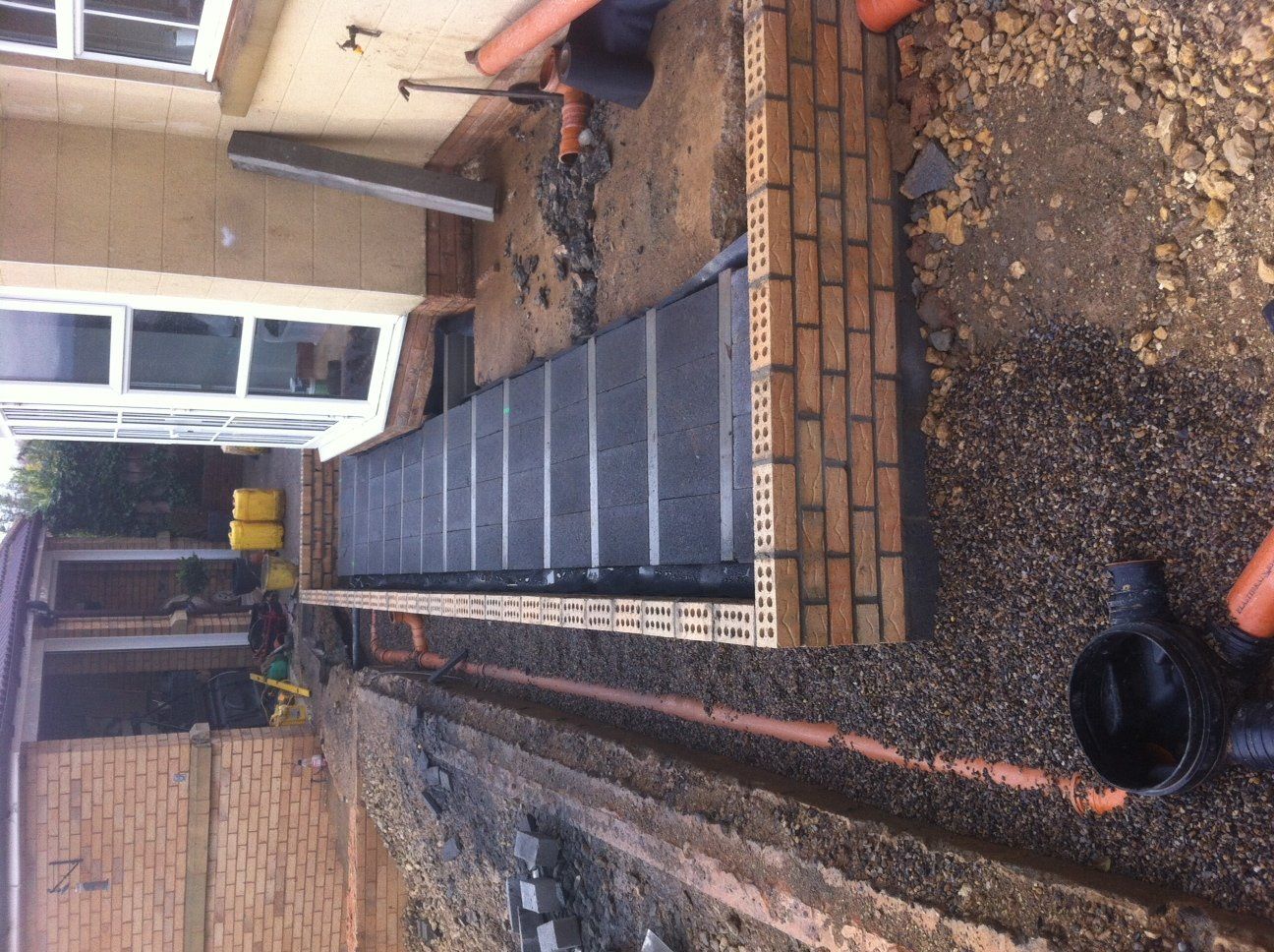 back filling & bison beams