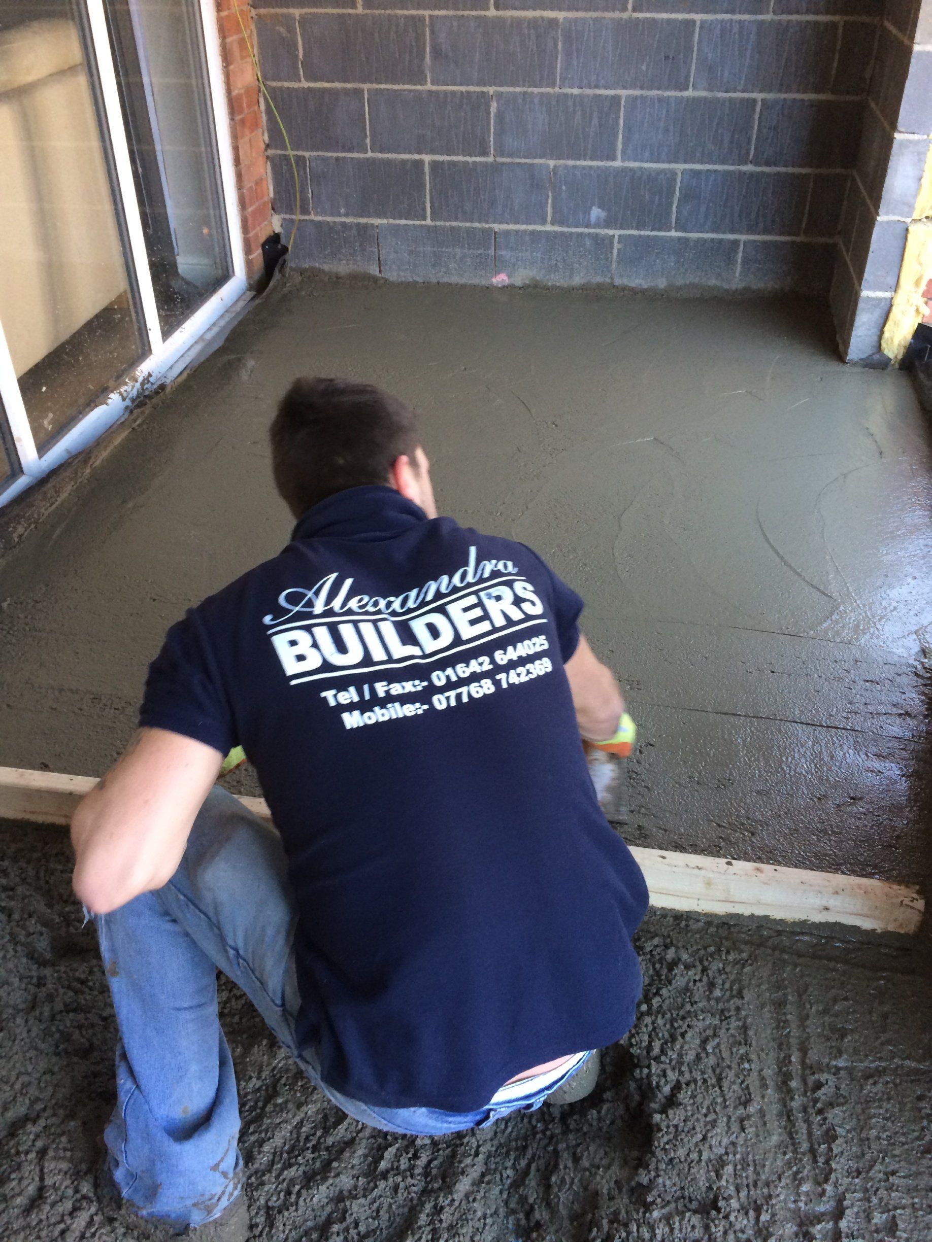 Extension floor laying