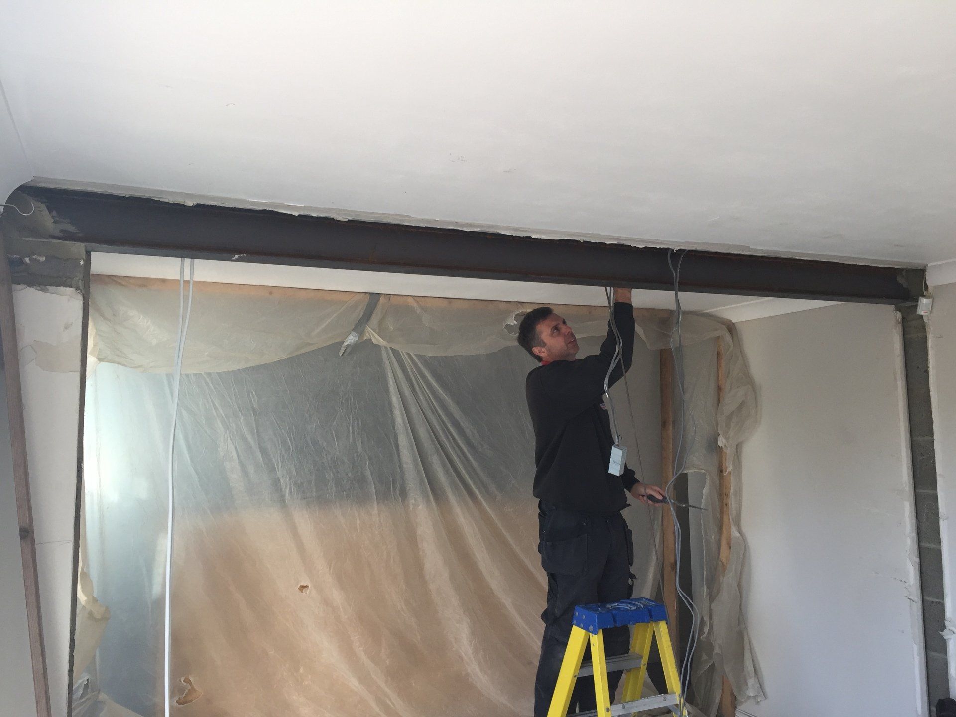 Load bearing wall removed