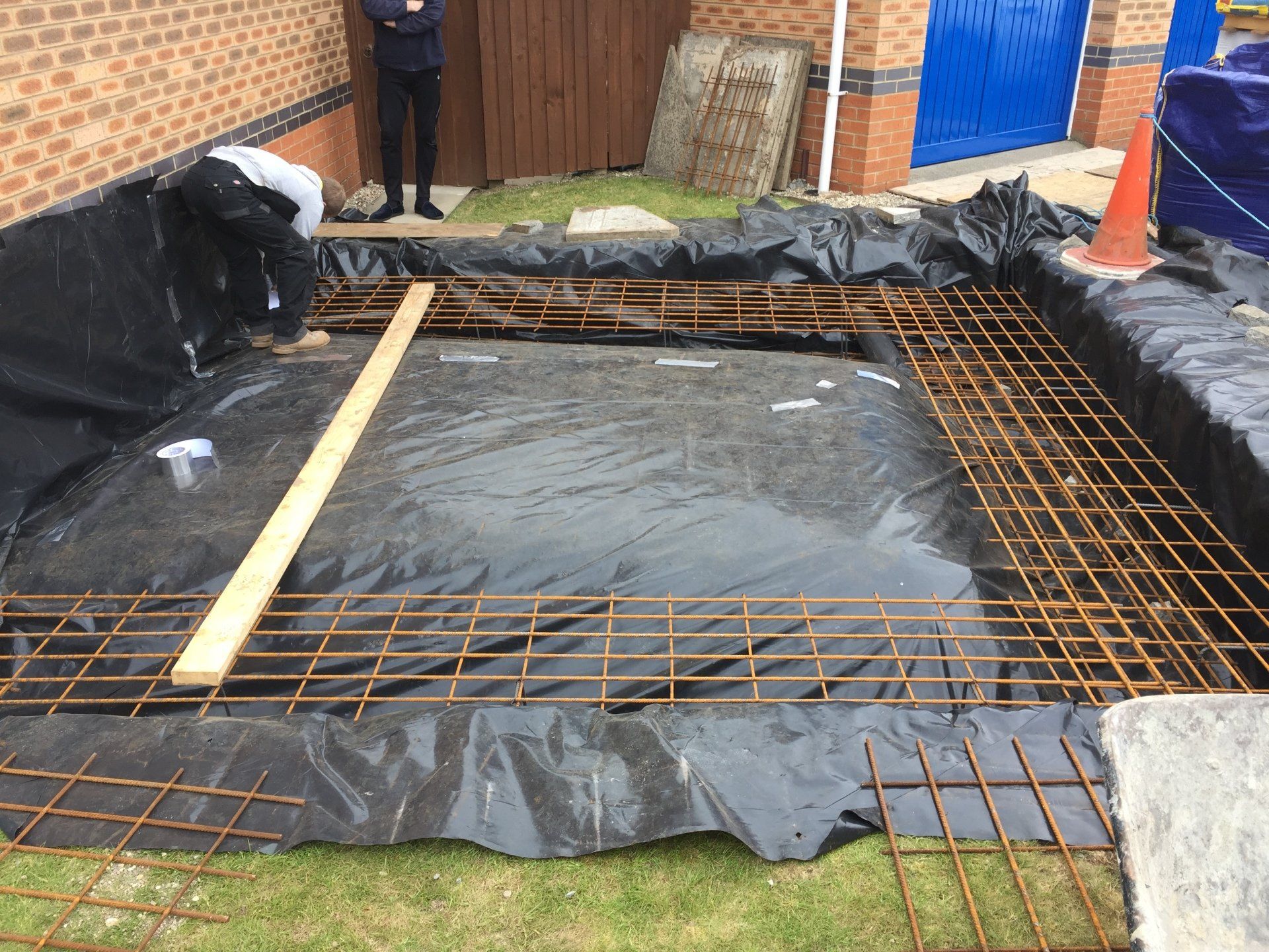 single storey vaulted roof extension - before