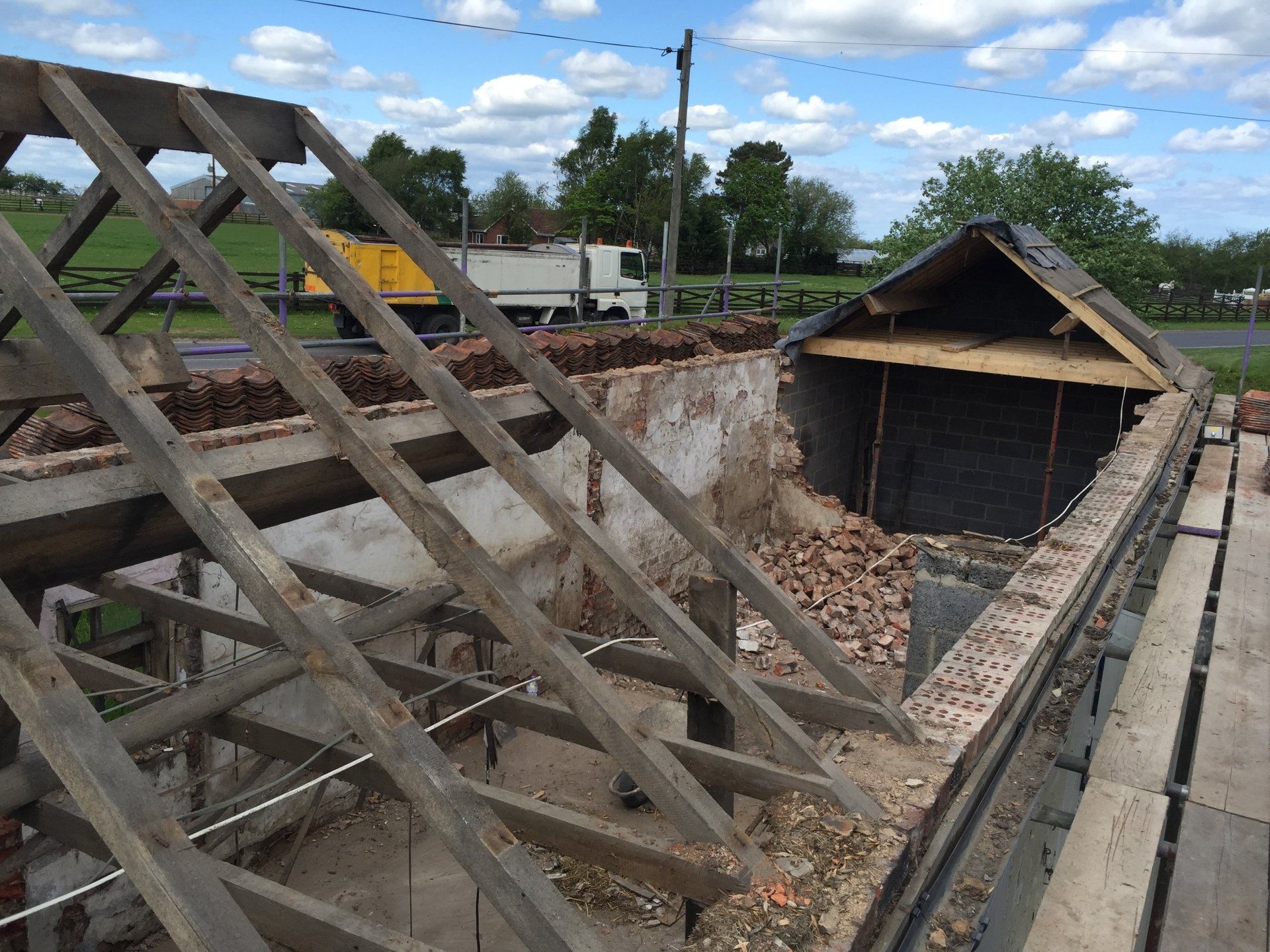 start of barn conversion