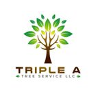 Logo for Triple A Tree Service LLC: Brown tree with green leaves, company name below.