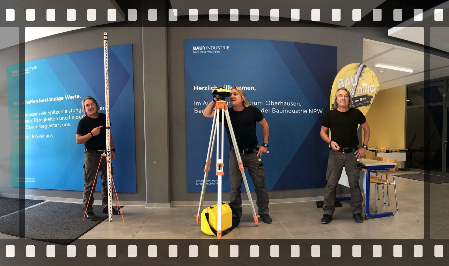 Höhenmessungen mit einem Nivellier-Instrument