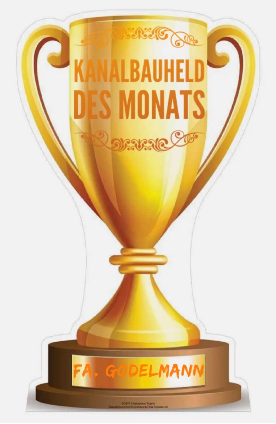 Herlichen Glückwunsch und Dankeschön! Kanalbauheld des Monats