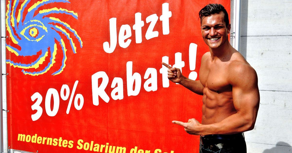SunWorld Solarium Schweiz 30 Prozent Aktion Solarium Abo Vitamin D Collagen
