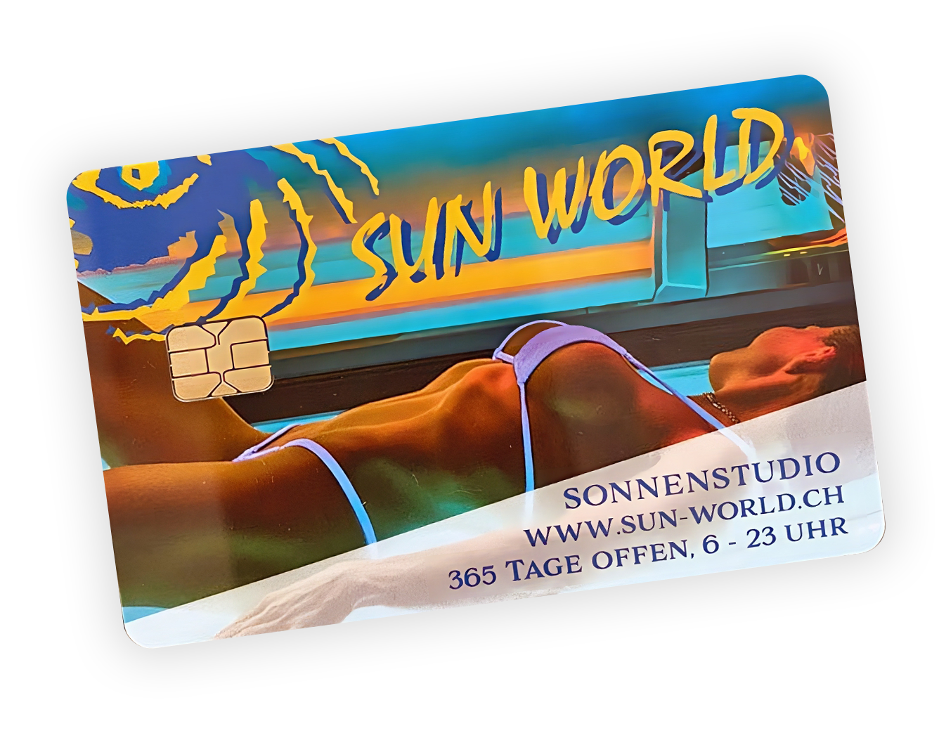 SunWorld Solarium Abo – Membercard für bargeldloses Bräunen mit exklusiven Preisvorteilen in allen Solarium Studios von Sunworld.