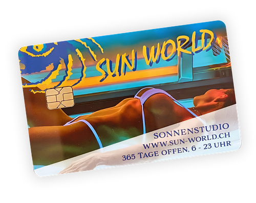 solariumabo solarium-abo von SunWorld Sonnenstudio SunWorld Solarium Abo-Karte mit Bräunungsmotiv – 365 Tage geöffnet, Mitgliedervorteile inklusive.