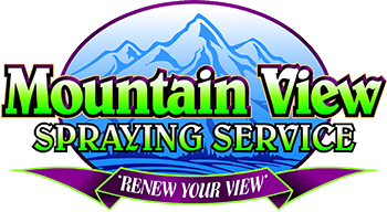 A logo featuring stylized mountain peaks, the text 