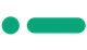 A green circle and a green line on a white background.