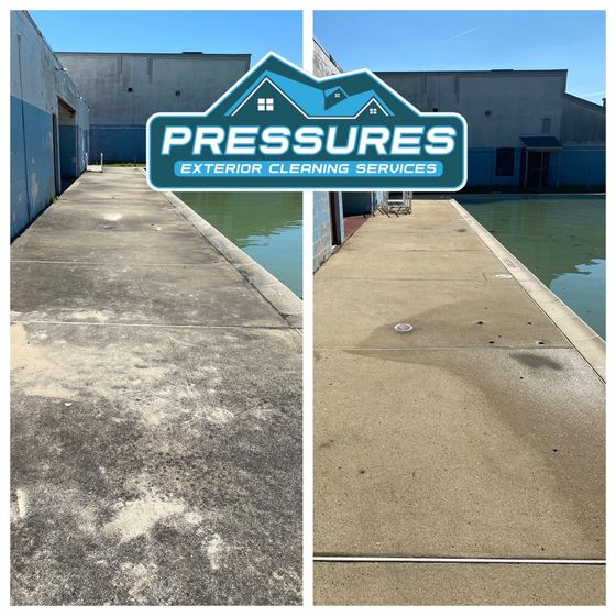 Pressure Washing Concrete