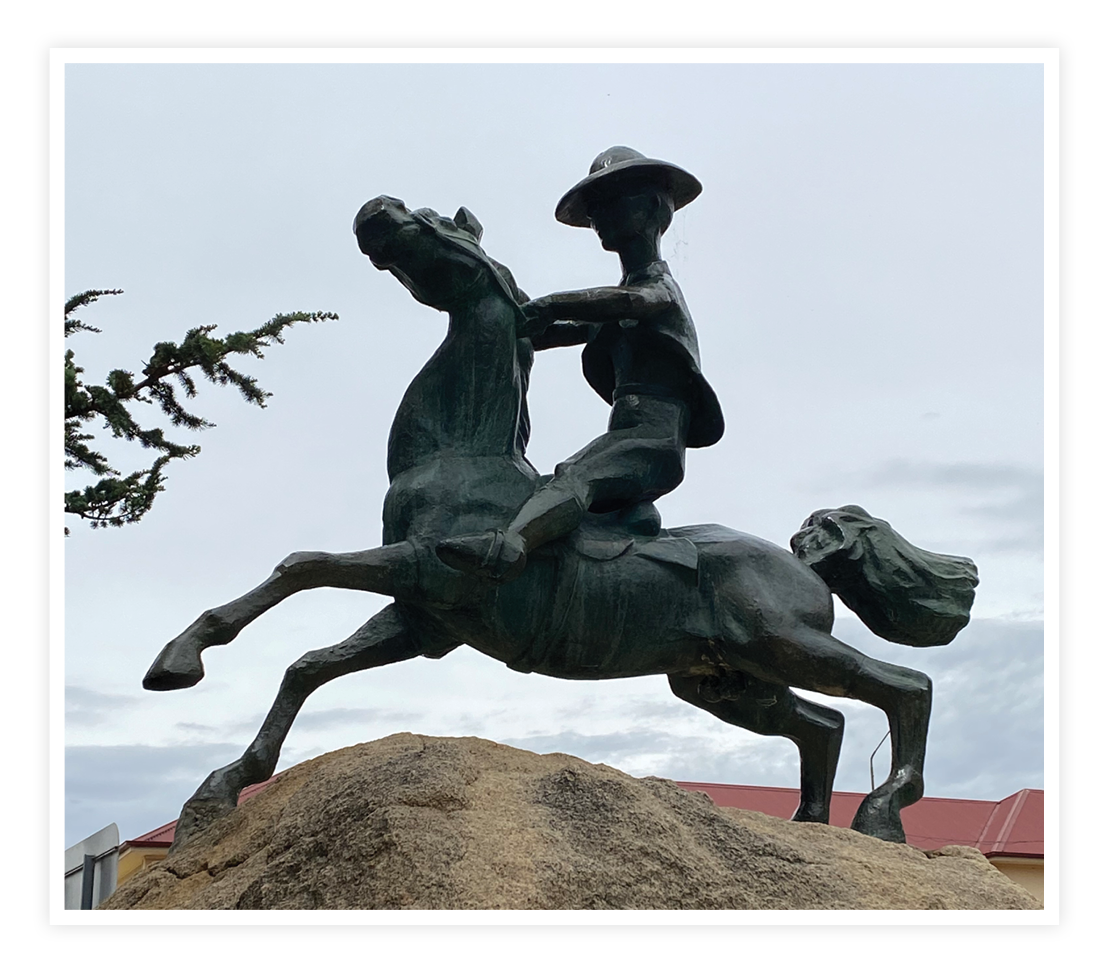 Sculpture located in Cooma by Ian McKay