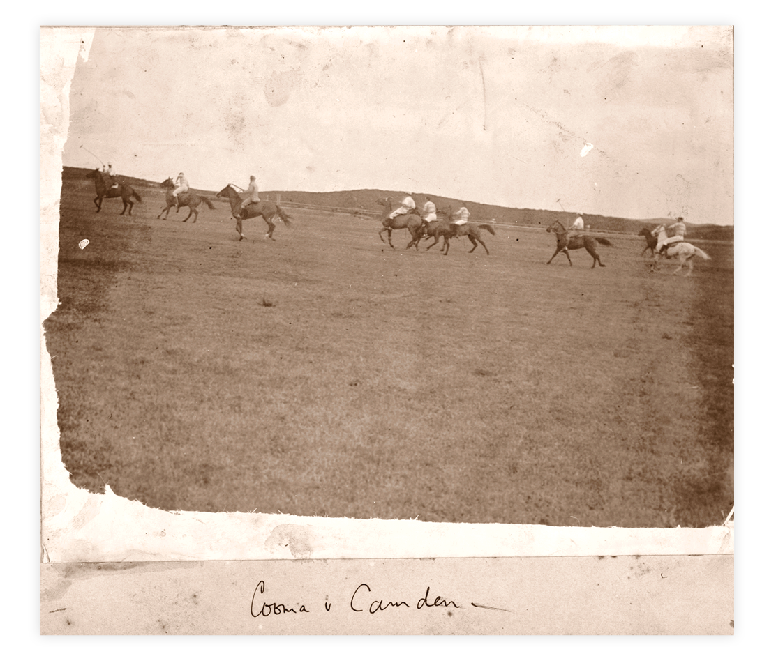 Banjo Paterson's caption beneath his photograph reads 'Cooma & Camden' (Source: The Papers of Andrew Barton ‘Banjo’ Paterson, 1807 – 1950 NLA MS10483/10/30 -32/28