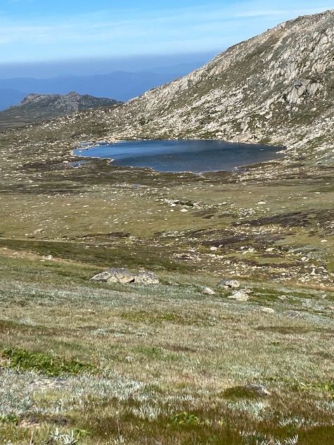 Lake Cootapatamba  lies just befneath the summit of Mt Kosciuszko
