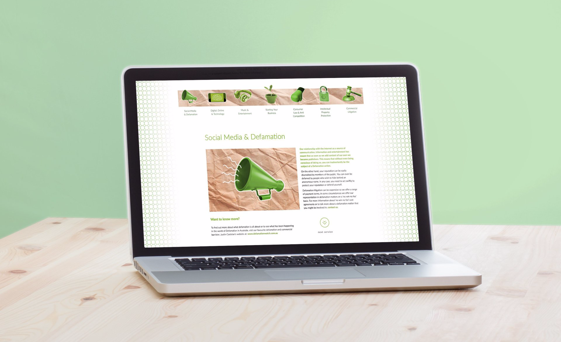 Litton Legal website with bespoke imagery created particularly to appeal to start-up businesses.  Design & build by Calvert & Co