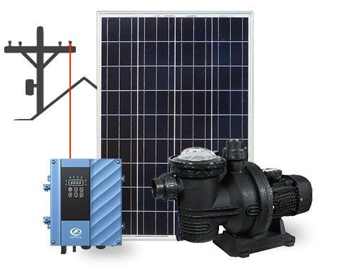 Pompe solaire de piscine AC et DC