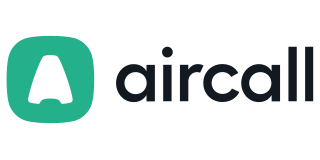 Aircall logo: a green square with rounded corners and a white 