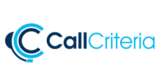 CallCriteria logo with a blue and white design and the word “CallCriteria”.