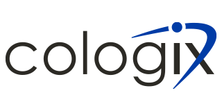 Cologix logo with black text and a blue stylized arc symbol.