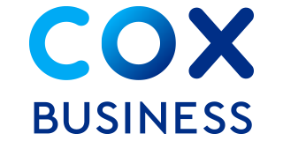 Cox Business logo with blue 