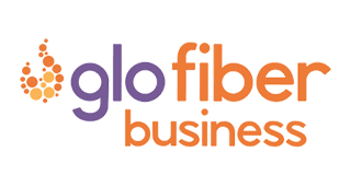 Logo of Glo Fiber Business: purple 