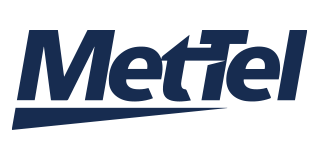 Logo for Mettal, dark blue text on a white background.