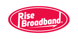 Rise Broadband logo in a red oval. The word 