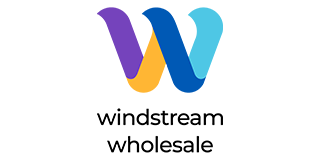 Windstream Wholesale logo: stylized 