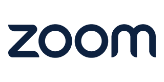 Zoom logo in dark blue font on a white background.