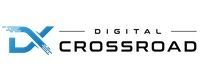 Logo for Digital Crossroad, with blue 