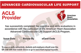 ACLS Provider Certification- Willow Grove CPR