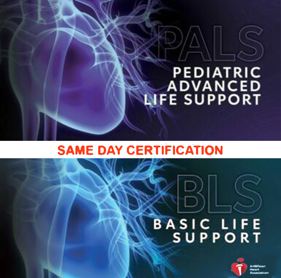a poster for pediatric advanced life support and basic life support
