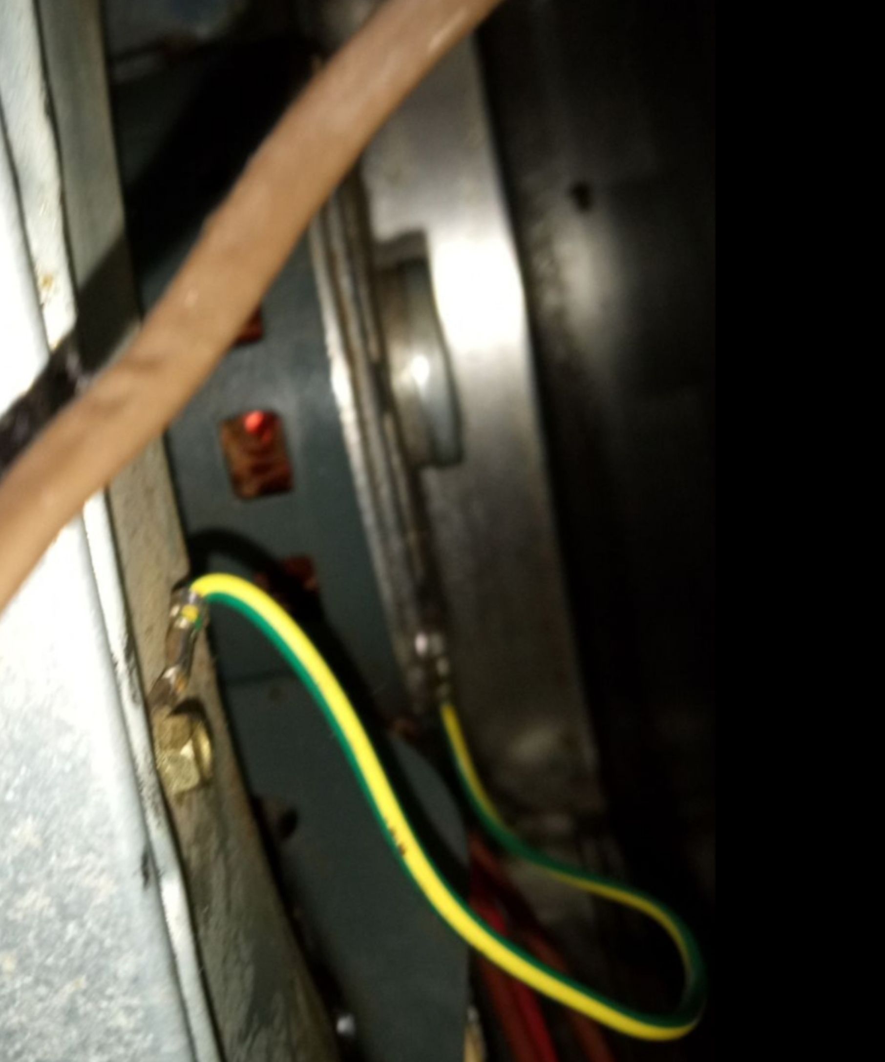 A bunch of wires are connected to a machine