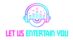 A logo for a company called let us entertain you.